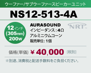 E[t@[/TuE[t@[ Xs[J[jbg AURASOUND NS12-513-4A ̔